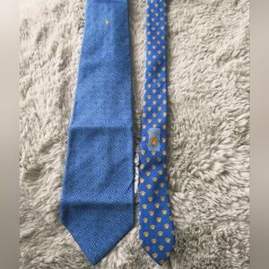 🚫SOLD🚫 Vintage Gianni Versace Blue Gold Medusa Silk Tie Made in Italy